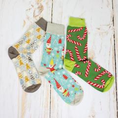 Set 3 perechi de sosete - Joyful Christmas - Marime 41-46