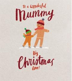 Felicitare-Mummy Gingerbread holding hands
