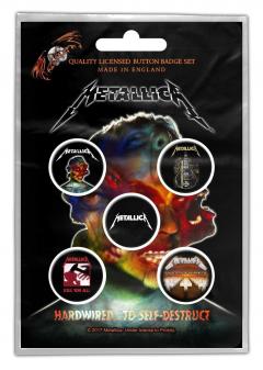 Set 5 insigne - Metallica - Hardwired to Self Destruct