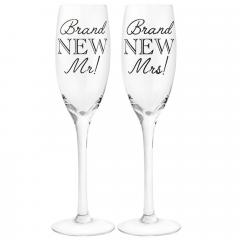 Set 2 pahare - Brand New Mr. Mrs.