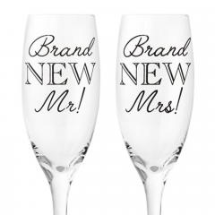 Set 2 pahare - Brand New Mr. Mrs.