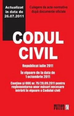 Codul civil - Republicat iulie 2011