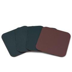 Set 4 suporturi pentru pahar - 10x10 cm Verde/Maro