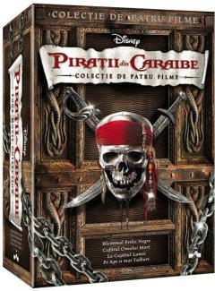 Pachet 4 DVD Piratii din Caraibe - Colectie de patru filme / Pirates of the Carribean Complete Box