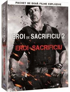 Colectie 2 DVD Eroi de sacrificiu 1+2 / The Expendables 1+2