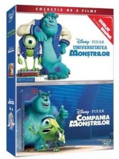 Colectie 2 DVD Compania Monstrilor + Universitatea Monstrilor / Monsters Inc. + Monsters University