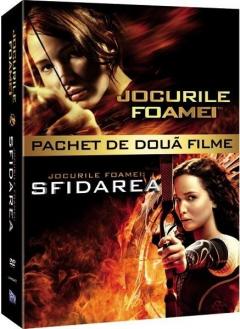 Pachet 2 DVD Jocurile Foamei + Jocurile Foamei: Sfidarea / The Hunger Games + The Hunger Games: Catching Fire