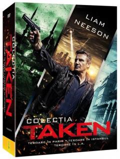 Pachet 3 DVD Colectia Taken - Teroare in Paris + Istanbul + L.A. / Taken 1-3
