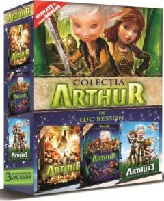 Colectie 3 DVD Arthur si lumea invizibilia, Arthur si razbunarea lui Maltazard, Arthur 3: Razboiul celor doua lumi