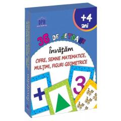 Invatam cifre, semne matematice, multimi, figuri geometrice - 36 de jetoane 