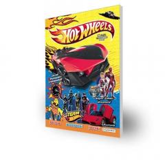 Pachet carte + reviste Hot Wheels