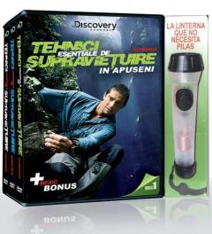 Colectie 3 DVD - Tehnici de supravietuire + Lanterna Cu Bobina
