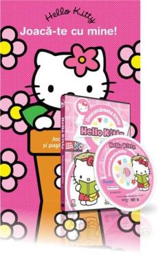 Pachet Hello Kitty - Joca-te cu mine carte de colorat si DVD Hello Kitty Descurcareata