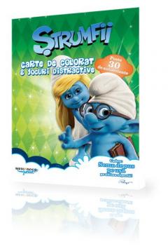 Strumfii Carte de colorat & jocuri distractive