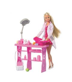 Papusa Steffi Love - Medic veterinar cu accesorii si animalute