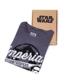 Tricou barbati Star Wars, model Imperial Stormtroopers, gri carbune, marimea L 