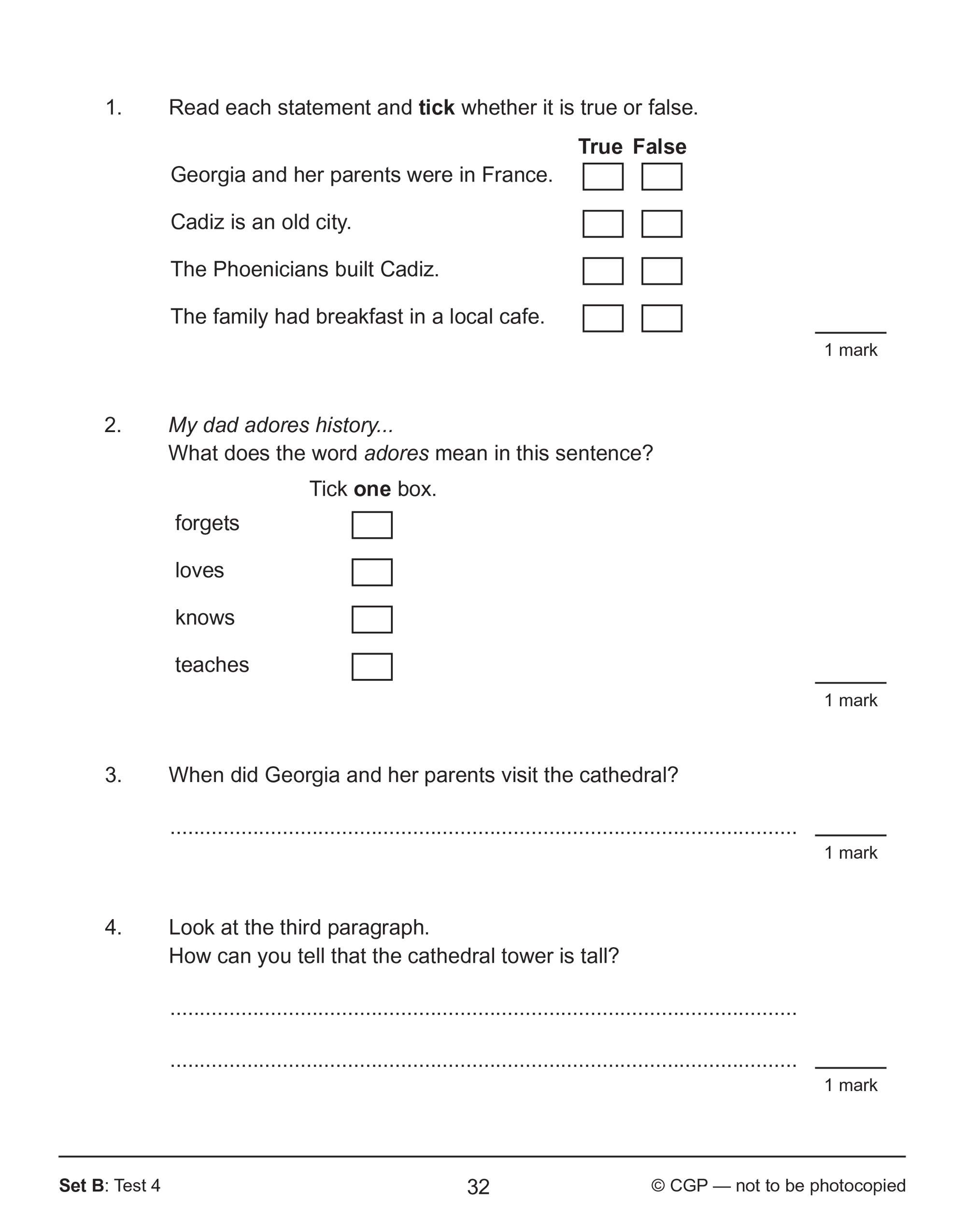 KS2 English SAT Buster 10-Minute Tests - Reading