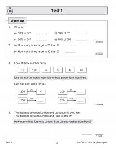 KS2 Maths SAT Buster 10-Minute Tests - Ratio and Proportion