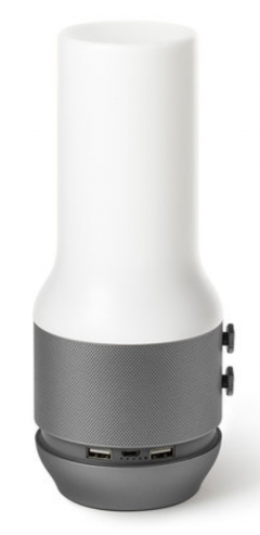 Lampa de terasa / Difuzor / Incarcator portabil - Gun Metal