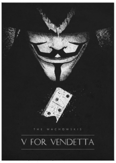 Mini poster metal - V for Vendetta