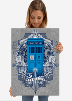 Poster metal L format - Tardis