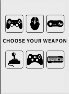 Poster metal L format - Choose your weapon