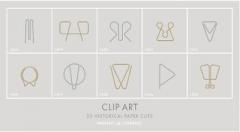 Set agrafe-Clip Art