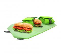 Ambalaj eco pentru gustari - Boc`N`Roll - Square Green