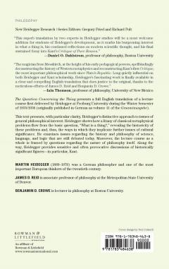 The Question Concerning the Thing