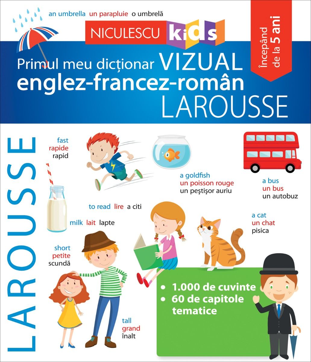 Primul meu dictionar vizual englez-francez-roman - Larousse