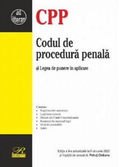 Codul de procedura penala. 8 ianuarie 2020 