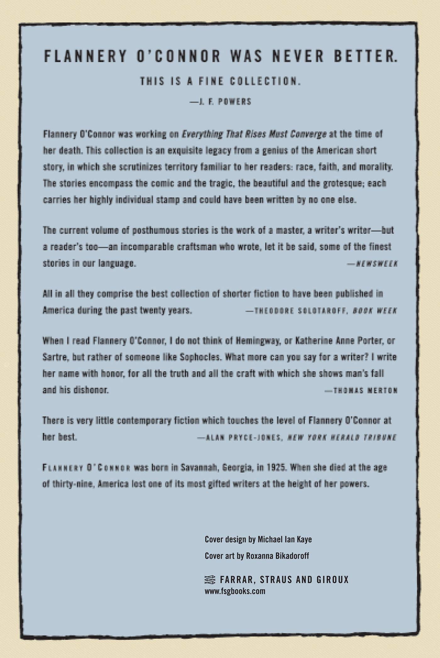 Everything That Rises Must Converge - Flannery O'Connor