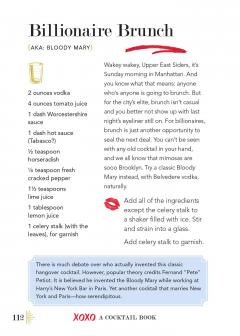 Xoxo, A Cocktail Book