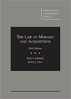 Law of Mergers and Acquisitions