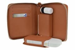 Husa din piele maro pentru IQOS