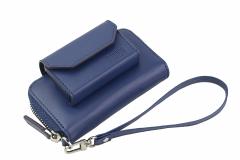 Husa din piele albastra pentru IQOS