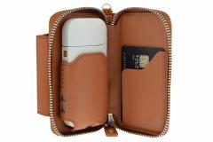 Husa din piele maro pentru IQOS