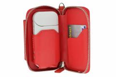 Husa din piele rosie pentru IQOS