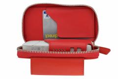 Husa din piele rosie pentru IQOS