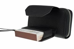 Husa din piele sintetica neagra pentru IQOS