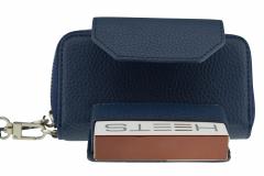 Husa din piele sintetica albastra pentru IQOS