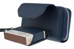 Husa din piele sintetica albastra pentru IQOS