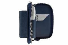 Husa din piele sintetica albastra pentru IQOS