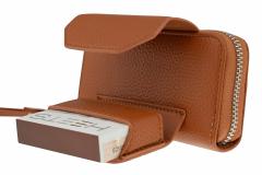 Husa din piele sintetica maro pentru IQOS