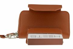 Husa din piele sintetica maro pentru IQOS