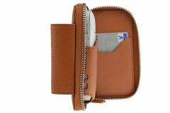 Husa din piele sintetica maro pentru IQOS