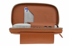 Husa din piele sintetica maro pentru IQOS