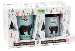 Set - Cutie Cacao 250 g Bio+ Cana de voiaj - Honey Flavoures Organic