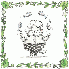 Suport ceainic - Juggling Fish