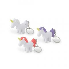 Breloc - Unicorn cu beculet - mai multe culori